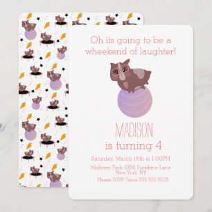 Invitation Salle De Fitness Pour Cochons De Guinée