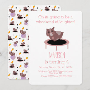 Invitation Salle de sport Guinea Pigs Fitness