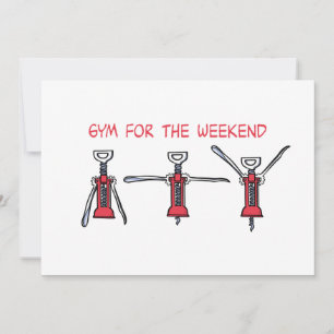 Invitation Salle de sport pour le week-end