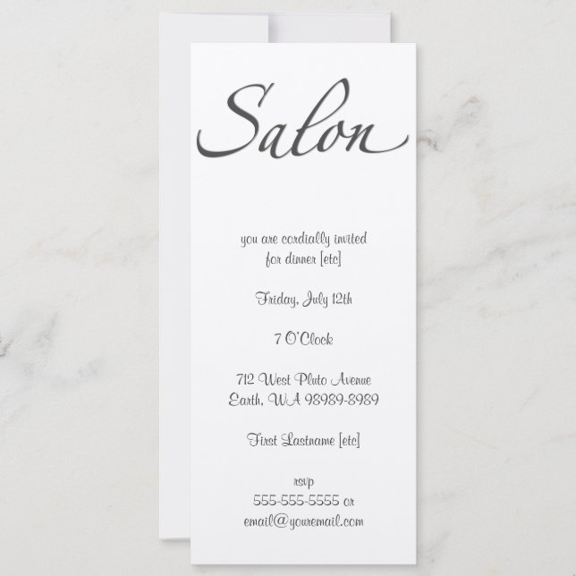 Invitation Salon (Devant)
