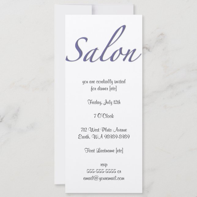 Invitation Salon (Devant)
