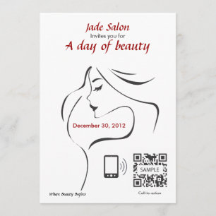 Invitation Salon de coiffure de modèle d'invitation
