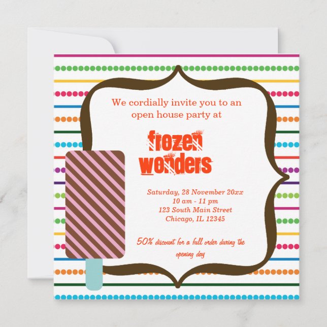 Invitation Salon de glace Open House (Devant)