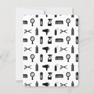 Invitation Salon et coiffeur Motif COULEUR PERSONNALISÉE