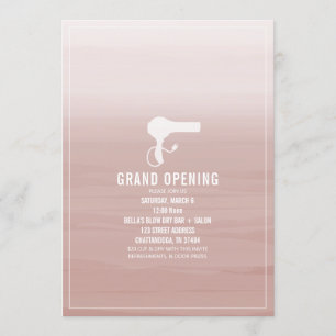 Invitation Salon ouvrant Pink Ombre
