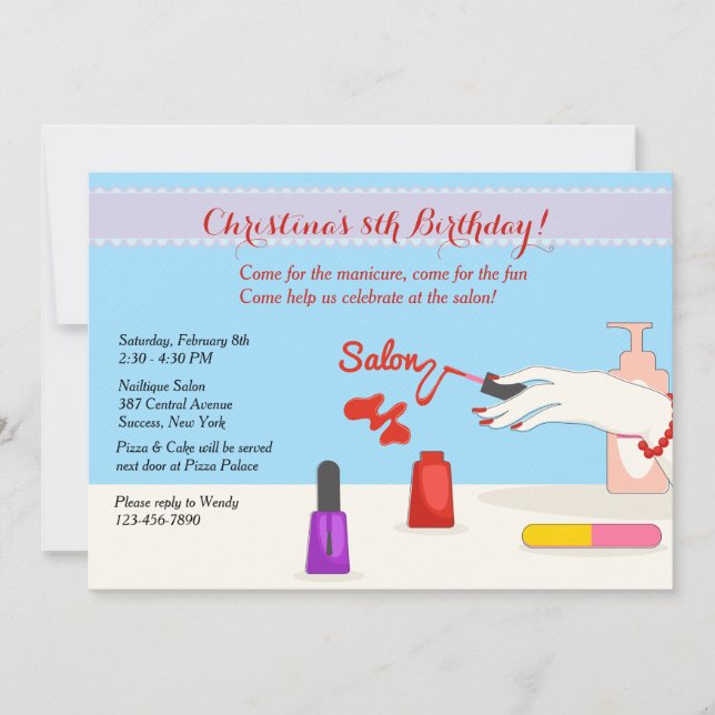 Invitation Salon Party (Devant)