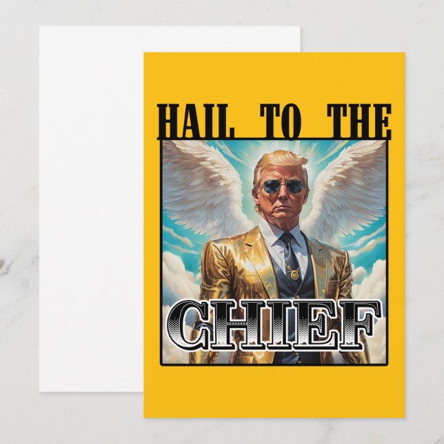 Invitation Salut au chef - Trump 2024 (Devant / Derrière)
