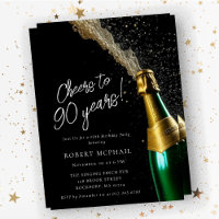 Salutations à 90 ans Bouteille de Champagne Annive