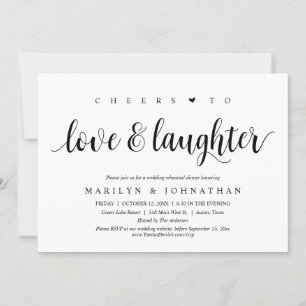 Invitation Salutations à l'amour et au rire, Fête de répétiti