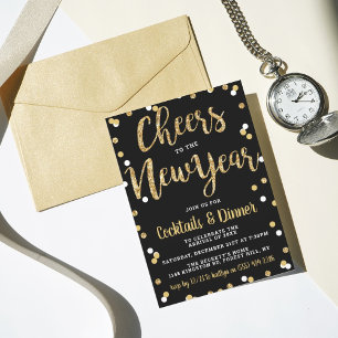 Invitation Salutations Au Nouvel An New Years Eve Party