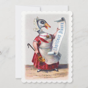 Invitation Salutations de Holiday Goose