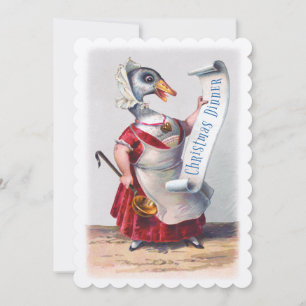 Invitation Salutations de l'oie des Fêtes