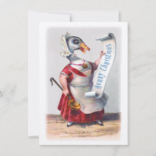 Invitation Salutations de l'oie des Fêtes