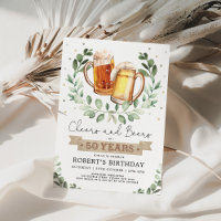 Salutations et bières à 50 ans Homme adulte annive