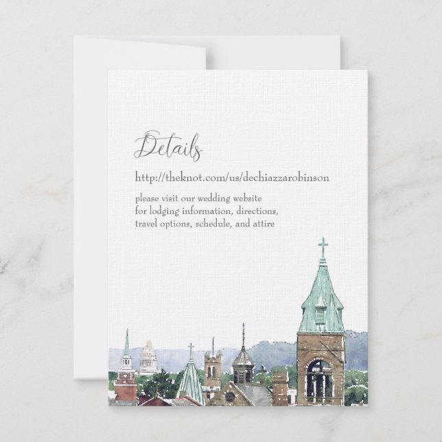 Invitation Samantha et Michael Détails (Devant)