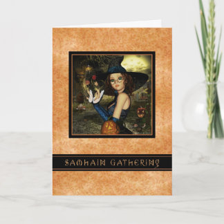 Invitation Samhain Gathering - Witch Automne quitte l'invitat