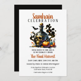 Invitation Samhain Harvest Witch Brew Halloween Party