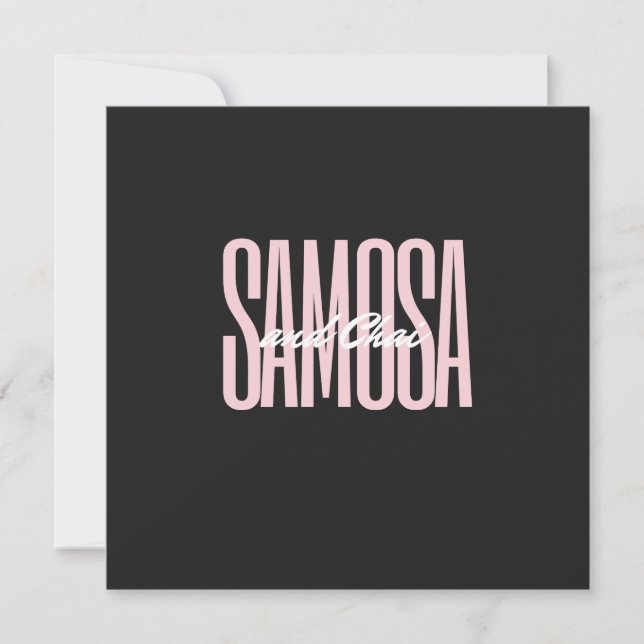 Invitation samosa et chai T-shirt (Devant)