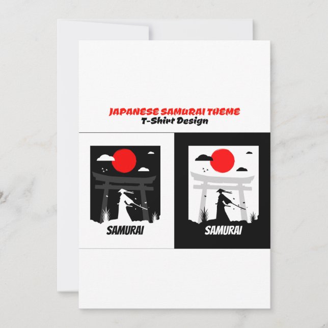 Invitation Samurai urbain (Devant)