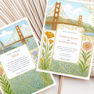 Invitation San Francisco Floral Mariage