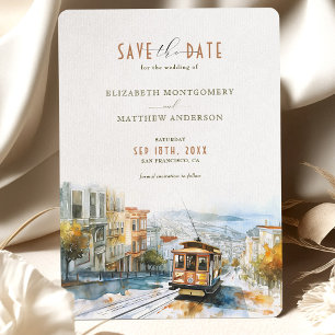 Invitation San Francisco Tramway Adventure Save-the-Date