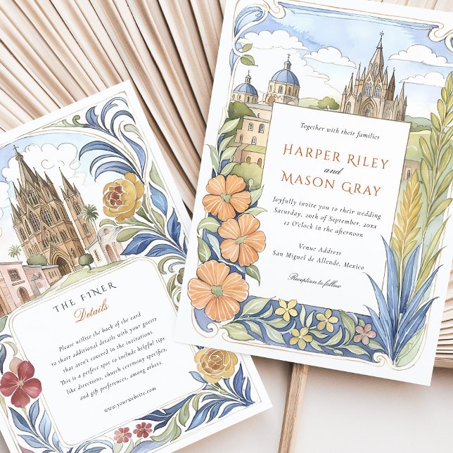 Invitation San Miguel de Allende Mexique (Créateur téléchargé)