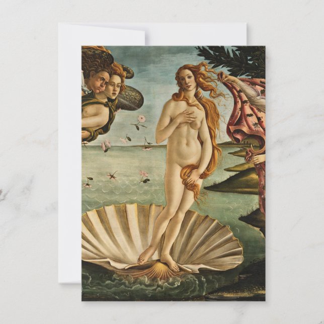 Invitation Sandro Botticelli - La naissance de Vénus (Devant)