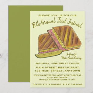 Invitation Sandwich Cubain Ham Porc Fromage Suisse Festival a