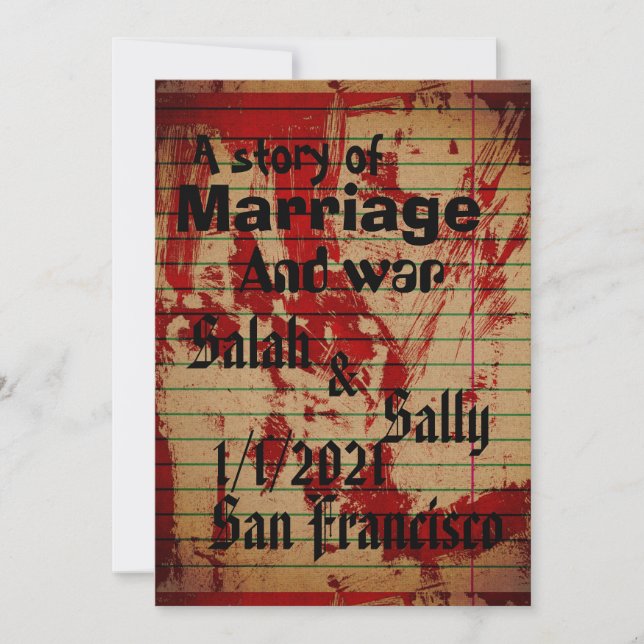 Invitation sanglante (Devant)