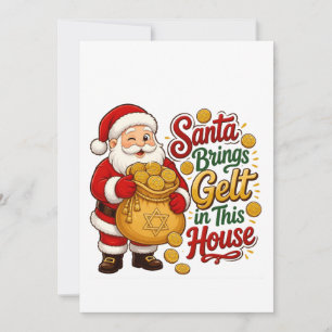 Invitation Santa apporte de l'argent dans cette maison Christ