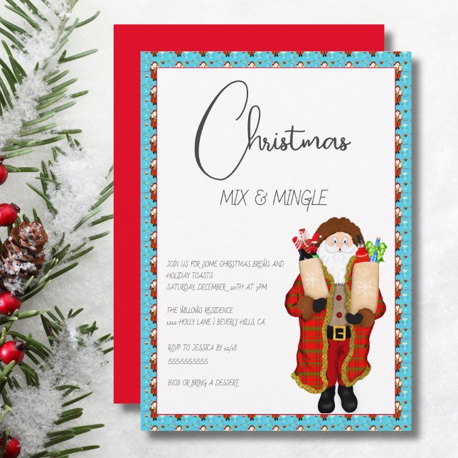 Invitation Santa Apporte Les Boissons De Noël  (Créateur téléchargé)