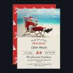 Invitation Santa Claus<br><div class="desc">santa clclclaus christmas summer,  senior recreation lounge sung ,  relaxation cheerful fun sunny,  consolive merchair caribbean ,  relax hat beard tourberat,  sun sand red xmas,  winter ocean season happy ,  man holiday ,  beach tropical,  christmas claus summer, </div>