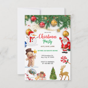 Invitation Santa Claus Christmas Party