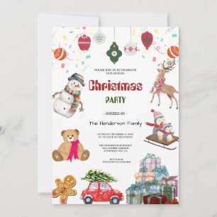 Invitation Santa Claus Christmas Party