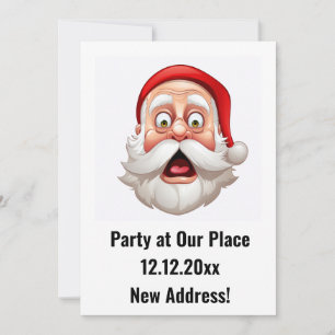 Invitation Santa Claus Nouvelle adresse Noël