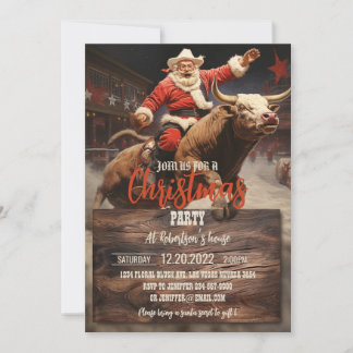 Invitation Santa Claus Rodeo