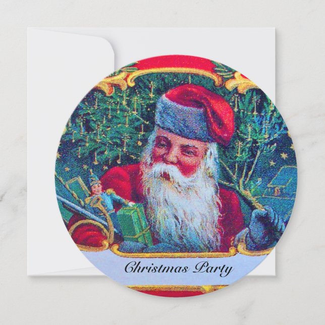 INVITATION SANTA VINTAGE CHRISTMAS PARTY (Devant)