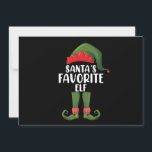 Invitation Santas Favori Elf Matching Famille Noël<br><div class="desc">Santas Favori Elf Matching Famille Noël</div>