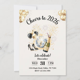 Invitation Santé pour la soirée du Nouvel An 2026