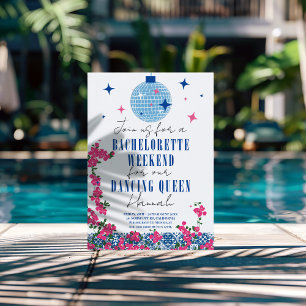 Invitation Santorin Bougainvillier Musical Bachelorette