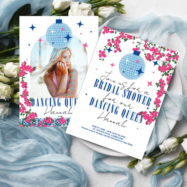 Invitation Santorin Musical Bougainvillea nuptiale (Créateur téléchargé)