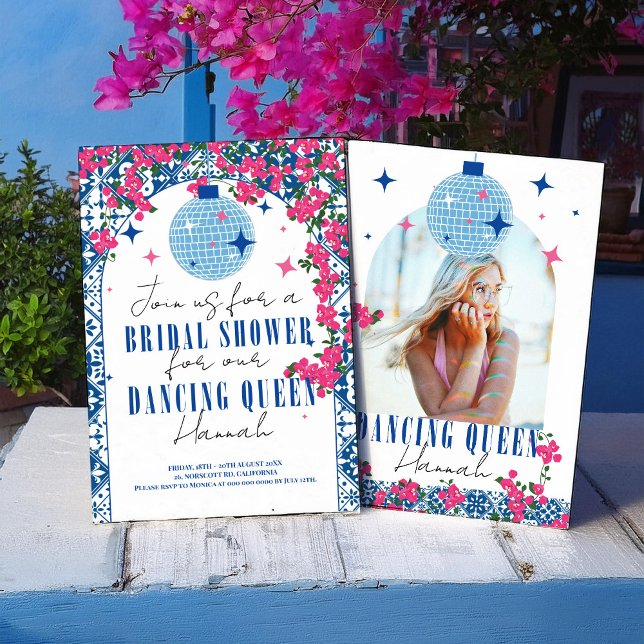 Invitation Santorin Musical Bougainvillea nuptiale (Créateur téléchargé)