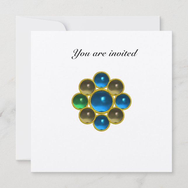 Invitation Saphir agate or blanc MON (Devant)