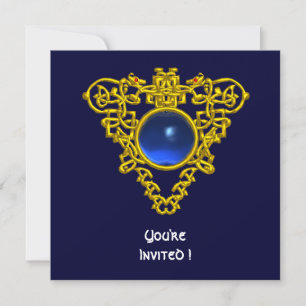 Invitation Saphir bleu CELTIC HEART