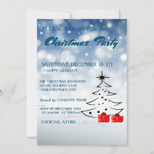 Invitation Sapin de Noël, Cadeau