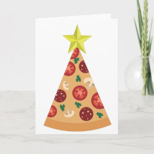 Invitation sapin de noël laid pizza drôle
