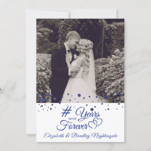 Invitation Sapphire Anniversaire DES ANNÉES EN UNE FOREVER Ph