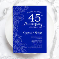 Sapphire Floral 45e Anniversaire