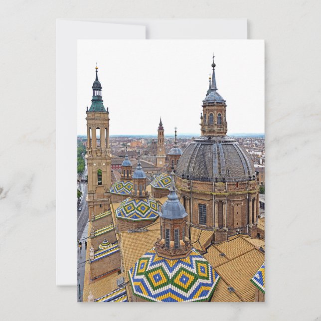 Invitation Saragosse. La Cathédrale Notre-Dame du Pilier. (Devant)