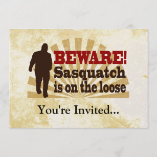 Invitation Sasquatch sur le Loose